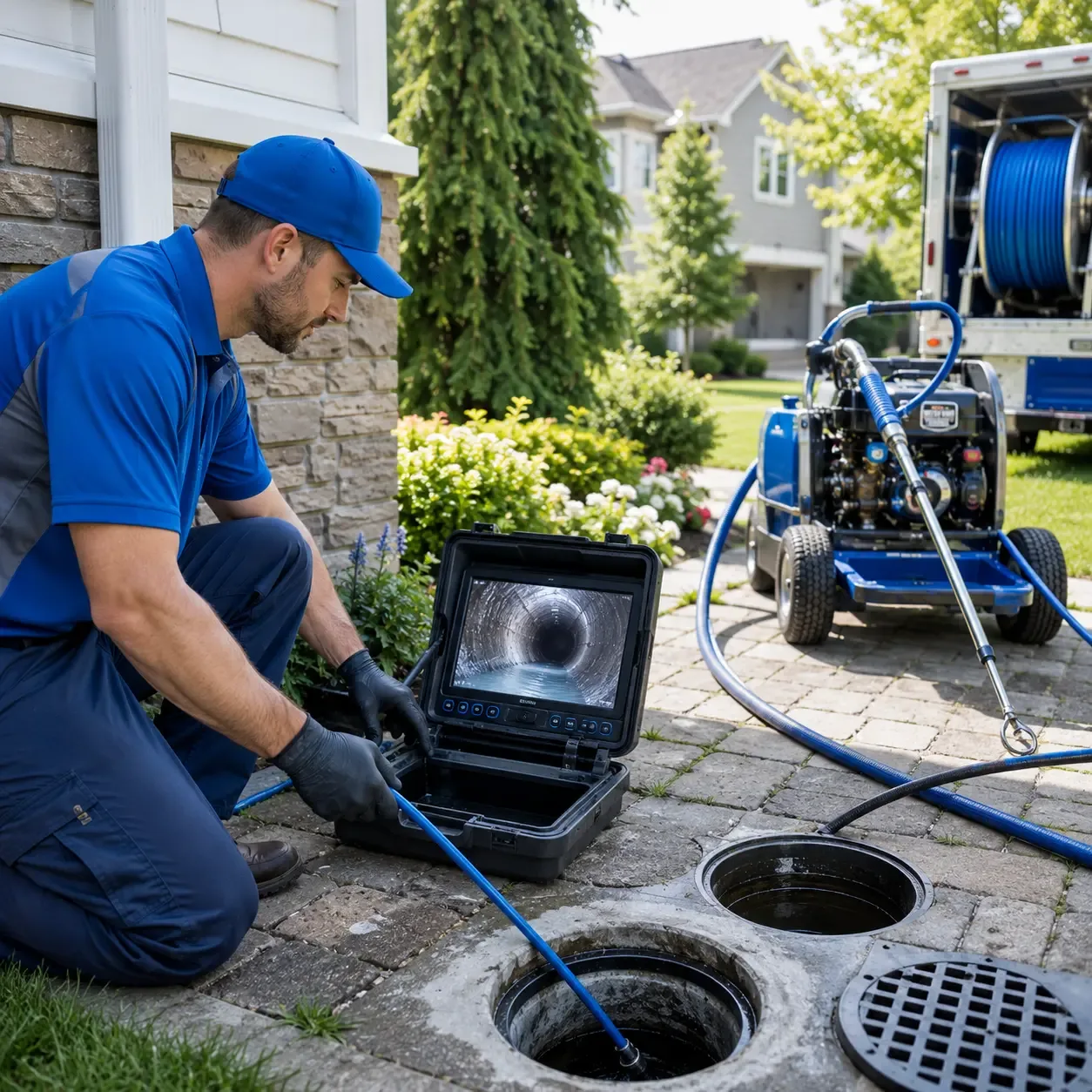 Outdoor drain cleaning professionals serving New Kingston, NY